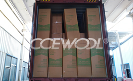 One container of customized CCEWOOL ceramic fiber blanket was delivered